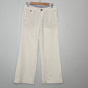 Pilcro and the Letterpress Women's Cream Wide-Leg Trousers